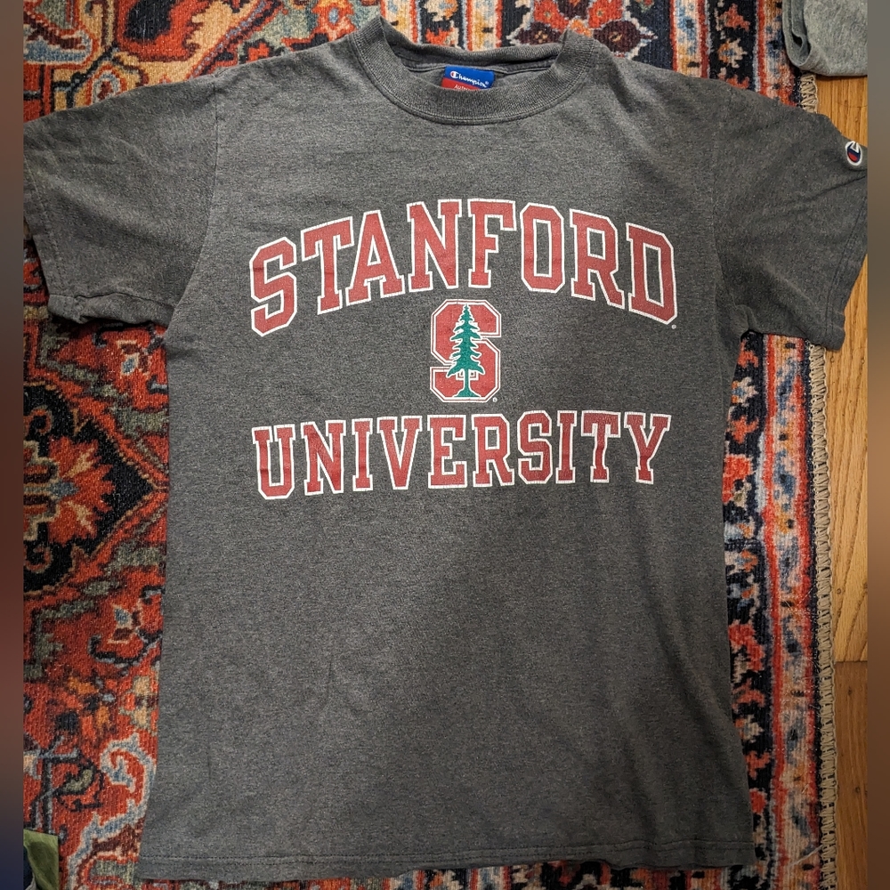 Gray Stanford tee. Small